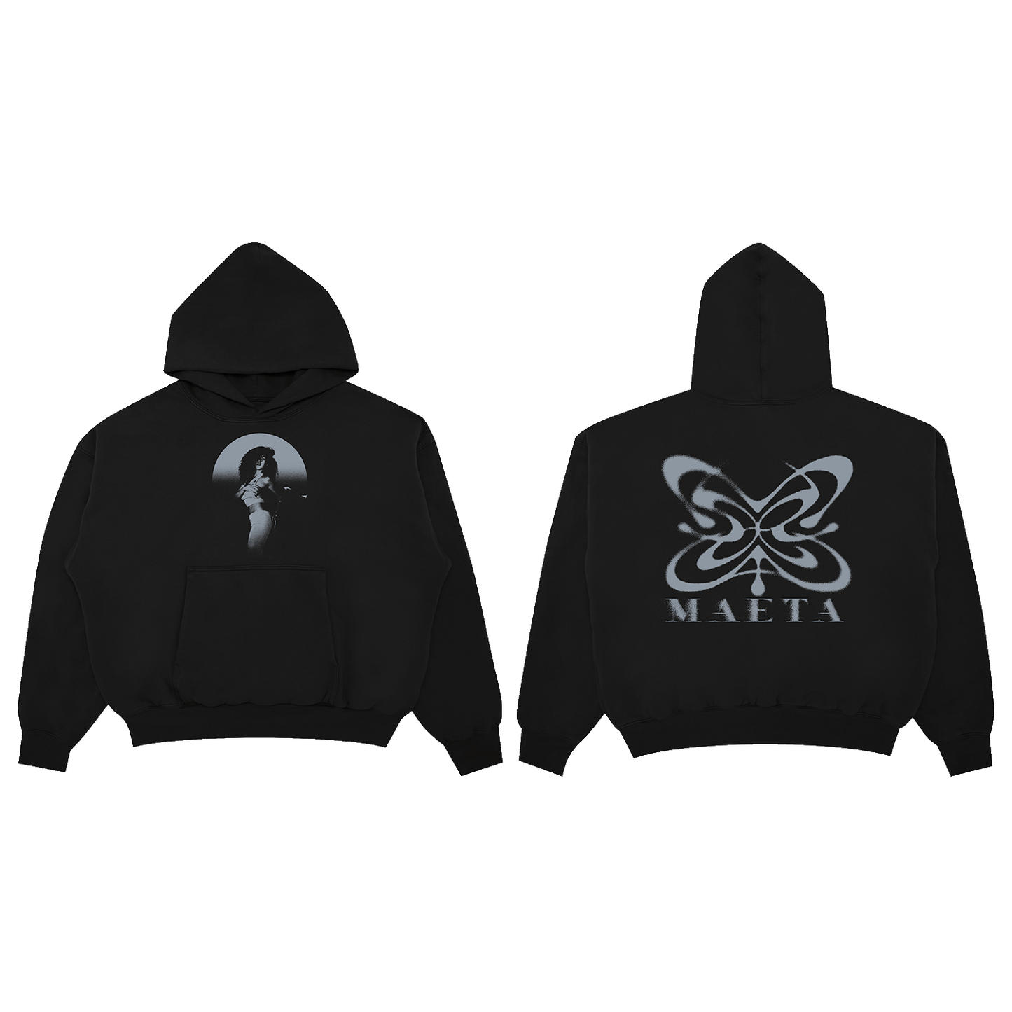 Maeta Logo Black Tour Hoodie
